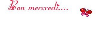 Gif animé Bon mercredi papillon